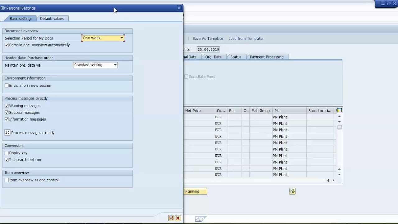 sap po output type assignment tcode