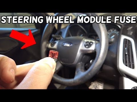 STEERING WHEEL MODULE FUSE LOCATION REPLACEMENT FORD FOCUS MK3 2012-2018