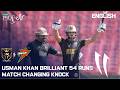 Usman Khan 54 Off 26 Balls Power Packed Knock | Hyderabad vs Rawalpindiz | English | PSL11 | MZB1K