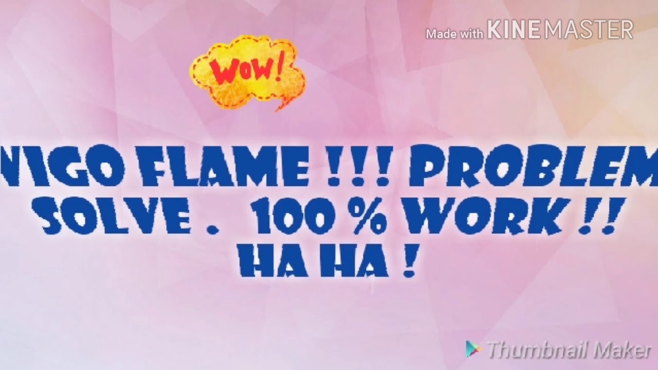 NO VIGO FLAME !! PROBLEM SOLVE .100 % WORKING