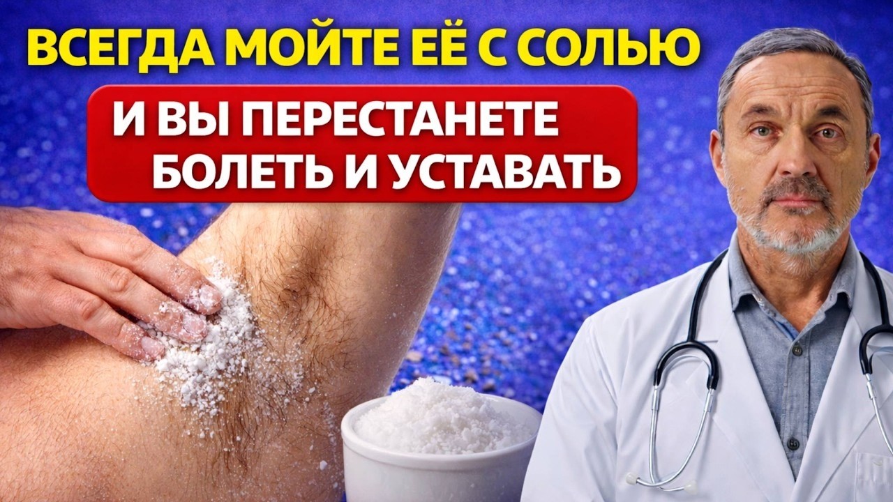 Промойте ЭТО место солью — и организм скажет спасибо | Простой натуральный способ укрепить здоровье