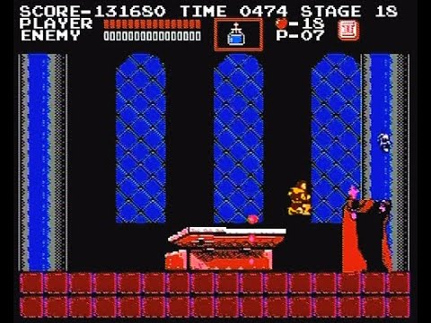 悪魔城ドラキュラ(FC) ノーダメージ1周クリア (Castlevania