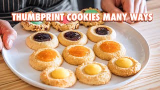 The Easiest Thumbprint Cookies With Infinite Fillings