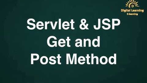 7 Servlet & JSP Get and Post Method | Online Training Download app from below link