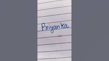 Priyanka name calligraphy with pen #calligraphy #pen #art #nameletter #priyanka