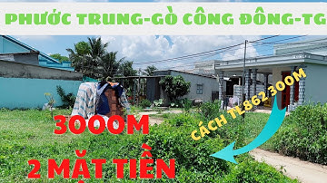 MS51 Bán nền đất 3000m2 2 mặt tiền bê tông xe hơi xã Phước Trung huyện Gò Công Đông tỉnh Tiền Giang