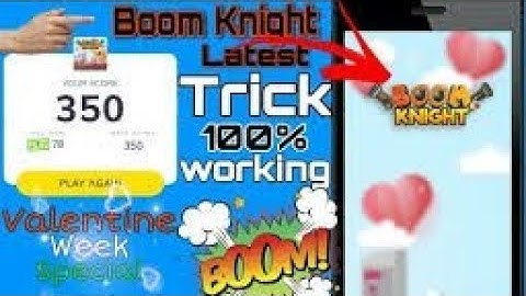 Mx player Boom knight game hack trick || Boom knight unlimited score trick || Mx player target MOD,