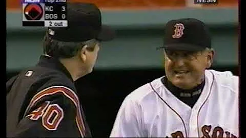 Kansas City Royals vs Boston Red Sox (5-31-2000) "Crawford & Williams Have A Discussion"