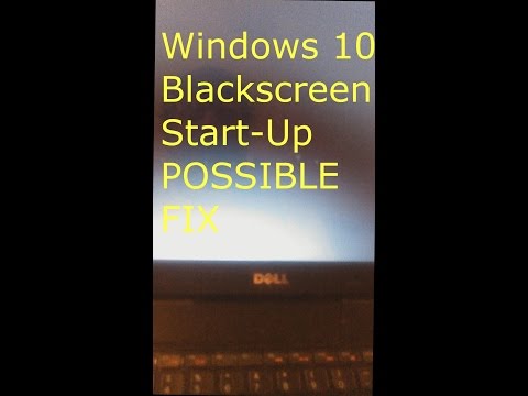 Windows 10 fixing a black screen (at startup or restart) (No login page displayed)