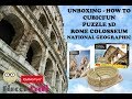 3d puzzle rome colosseum national geographic  unboxing  how to cubicfun italy monument time lapse