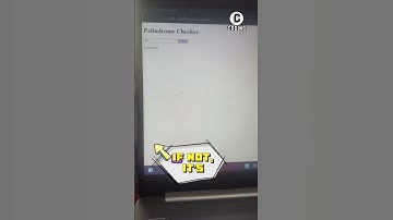 JavaScript Palindrome Checker – Easy HTML Project for Beginners#html#javascript #viralshorts