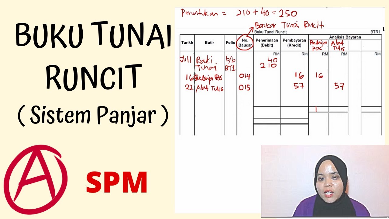 Buku Tunai Runcit - Sistem Panjar & contoh soalan - YouTube