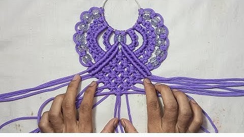 Macrame Mobile Holder