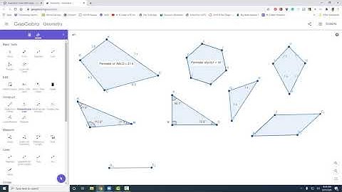 GeoGebra Polygon Basics