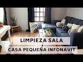 LIMPIEZA DE LA SALA- CASA PEQUEÑA INFONAVIT - MI SALA PEQUEÑA- LIMPIA CONMIGO- MOTIVATE