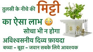 तुलसी | मिट्टी | दिव्य लाभ | धन धना धन | देखें एक प्रयोग | संतोषी जी | #AstroFriend | Tulsi ka labh