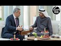 UAE President Sheikh Mohamed meets with the Turkish Foreign Minister