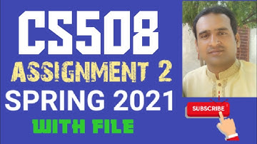 cs508 assignment 2 solution spring 2021