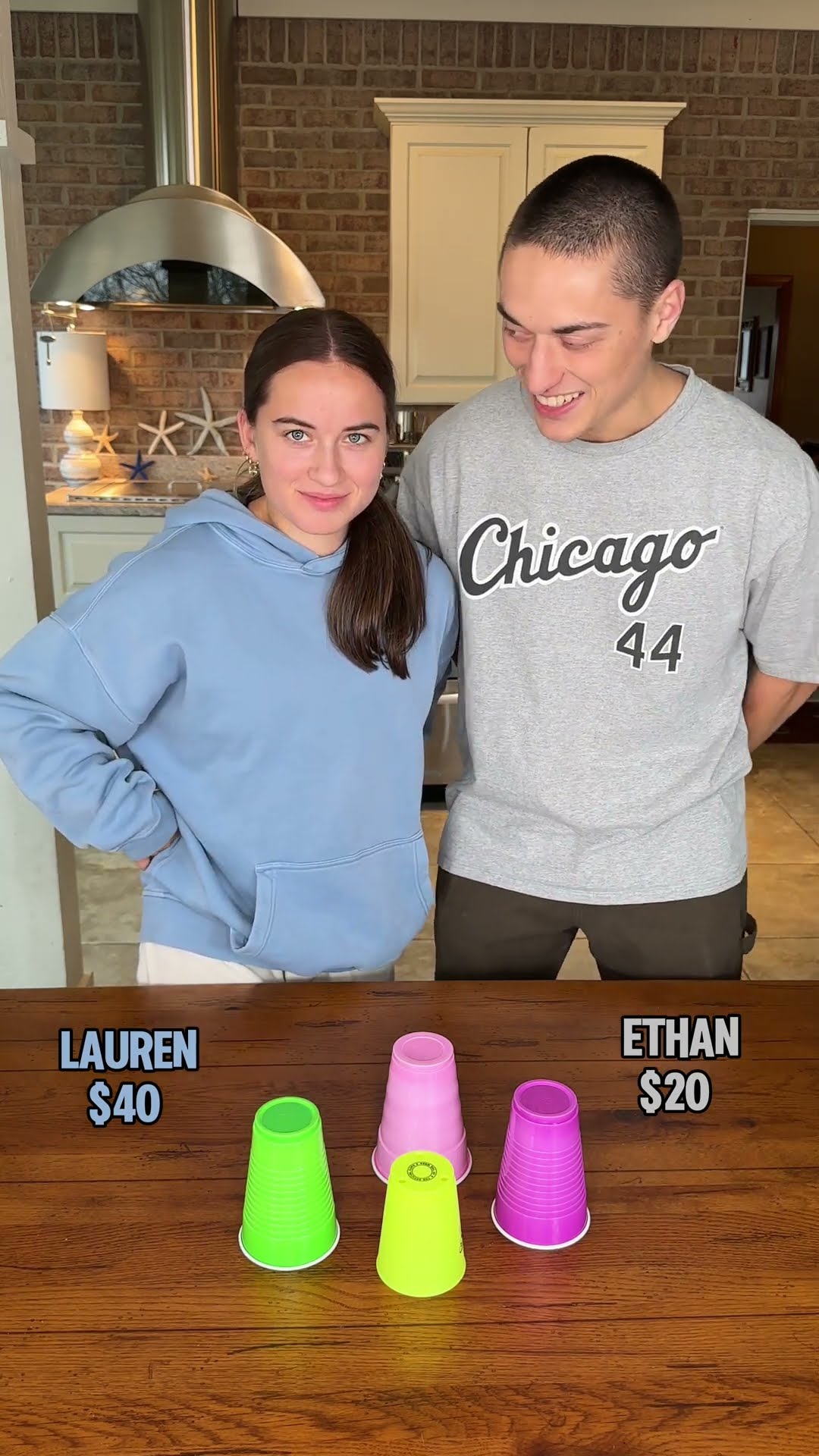 How fast can they grab the cups? #familyfun