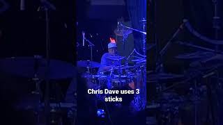 Chris Dave uses 3 sticks to create wild hi hat sound !