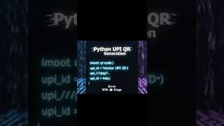 Create UPI QR Codes With Python (No Libraries) #Coding #Tutorial