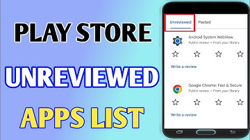 How To See Play Store Unreviewed Apps // Play Store Review Apps List