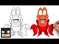 How to Draw Sebastian | The Little Mermaid