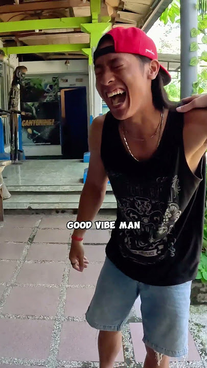 Wild guy shouting & hugging in Bali, Indonesia!