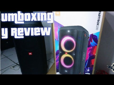 JBL PartyBox 200 (Unboxing y Review en español)