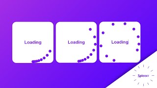 How To Make Animated Loading Spinner Using HTML CSS | Animated Spinner CSS | Loading Spinner