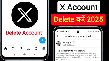 How to Delete X Account 2025 Permanently | X account delete kaise kare