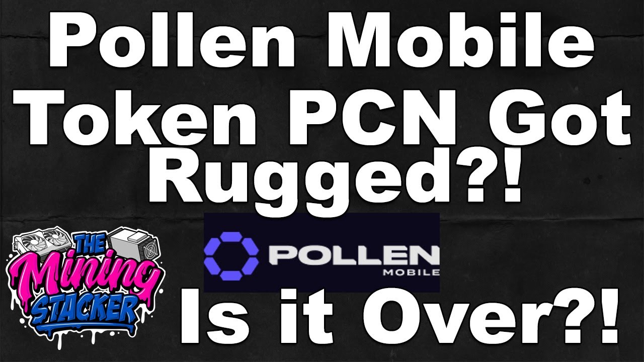 Helium Network Competitor Pollen Mobile Rugged Their Native Token PCN?! Is This DeWi Project over?!