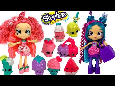 SHOPKINS SHOPPIES LUCY SMOOTHIE SUPER SHOPPER PACK & CHEF CLUB WITH 2 HIDDEN SHOPKINS - UNBOXING