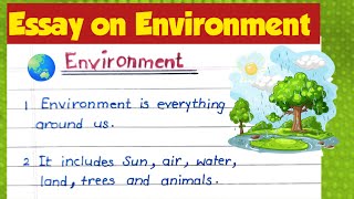  Essay on Environment in English|simple essay on the environment| Environment Essay #environment