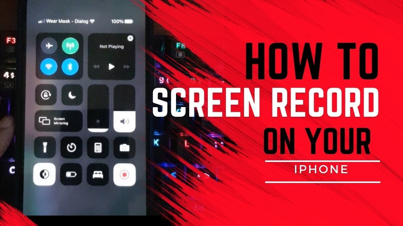 How to Screen Record on an iPhone - Easy Guide - YouTube