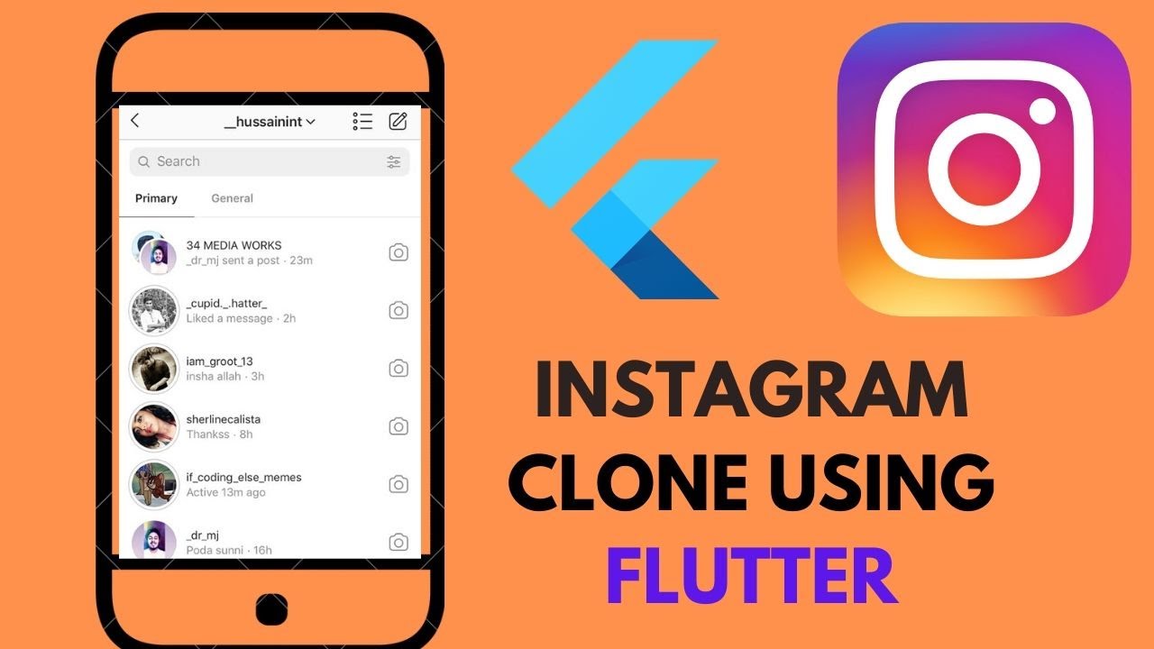 how to Create Instagram DM Clone in FLUTTER || UI Exercise - YouTube