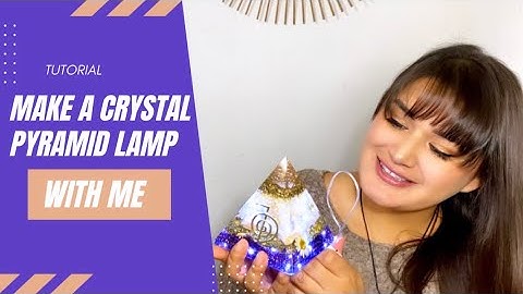 Make a Crystal Pyramid lamp with me- Orgonite Pyramid Tutorial