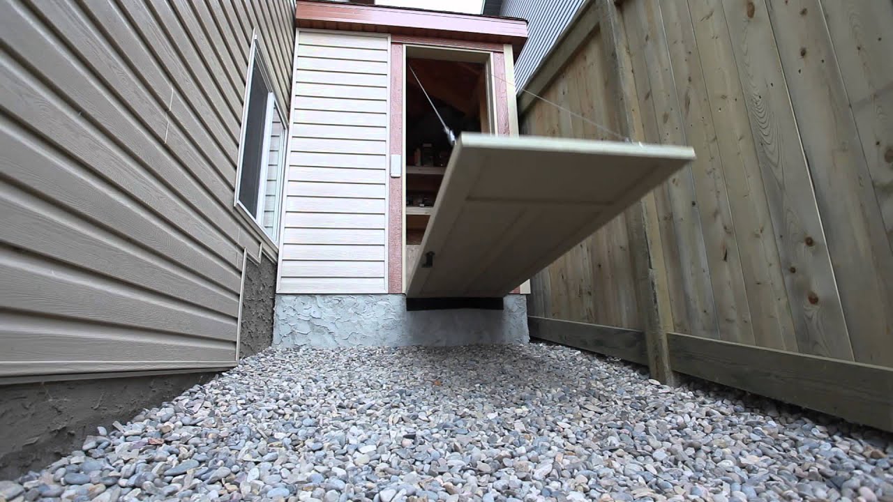 Shed Drawbridge Door - YouTube