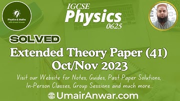 CAIE Solved Past Paper | IGCSE Physics Paper 4 (V1) Oct/Nov 2023 | Walkthrough + Tips | Urdu/Hindi