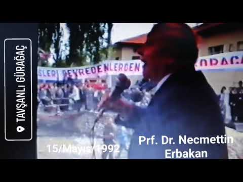 Necmettin Erbakan Gürağaç Mitingi