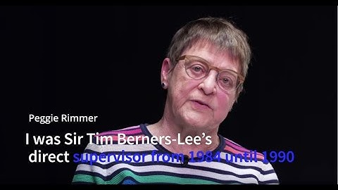 "We were very busy with other things" #MyWeb30