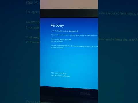উইন্ডোজ ত্রুটি, দয়া করে আমাকে এটি সমাধান করতে সাহায্য করুন। "আপনার পিসি/ডিভাইস মেরামত করা দরকার�