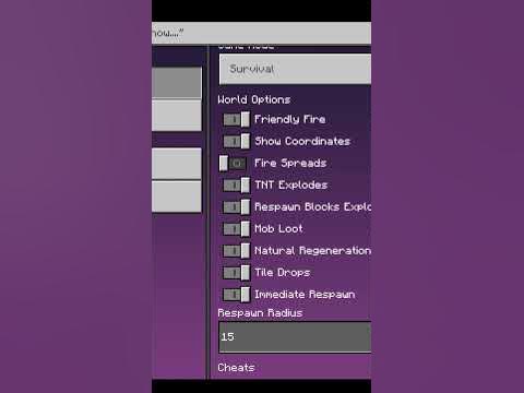 How to turn on cheats in your realm - YouTube