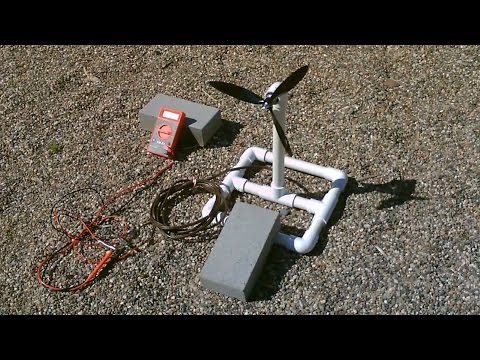 Homemade Wind Turbine Generator! - Wind Power Generator! - simple DIY 