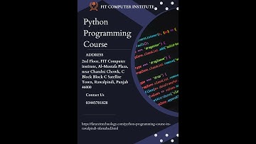 Python Programing Course In Rawalpindi & Islamabad
