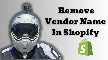 How To Remove Vendor Name In Shopify