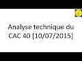 Analyse technique CAC 40 du 10-07-2015 par Tradosaure-trading