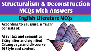 50 English Literature MCQs | Structuralism & Deconstruction | PGTRB, JRF, JKPSC, CSS, FGEI, KSET, AP