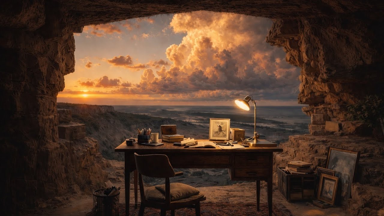 Classical Lofi for Focus - A Desk Where the Day Ends - No Vocals (1 Hour)