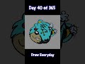 I Drew a Cute Zombie Teddy Bear | Day 40/365